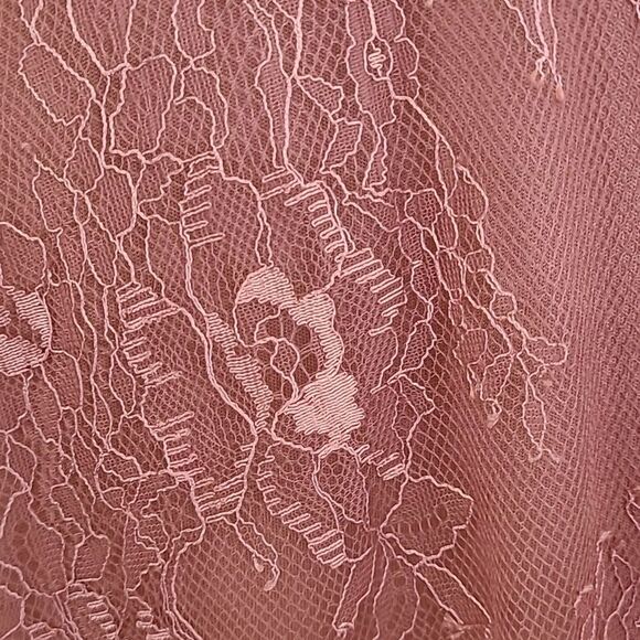 Lulus Fueled by Love Mauve Pink Lace Mini Skater Dress Size S - Picture 7 of 15